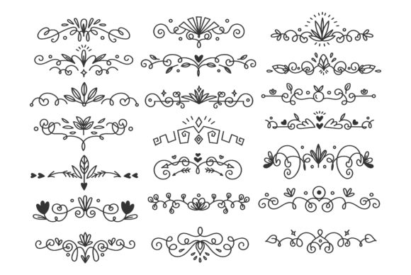 Download Hand Drawn Flourishes Divider - Flourish Collection